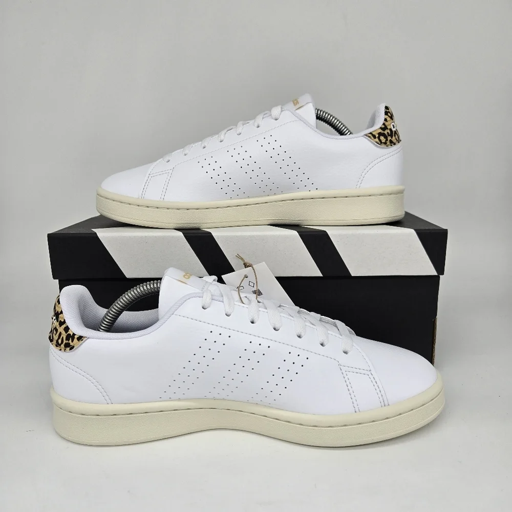 New adidas Advantage Cloud White White Tint Women's Tennis Shoes Size 6 - Picture 6 of 8